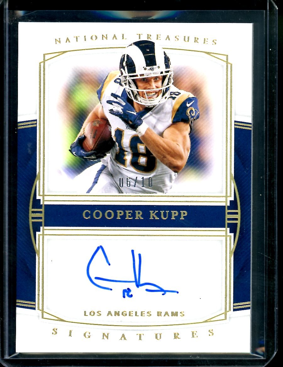 2019 Panini National Treasures Cooper Kupp Auto Gold /10 Rams