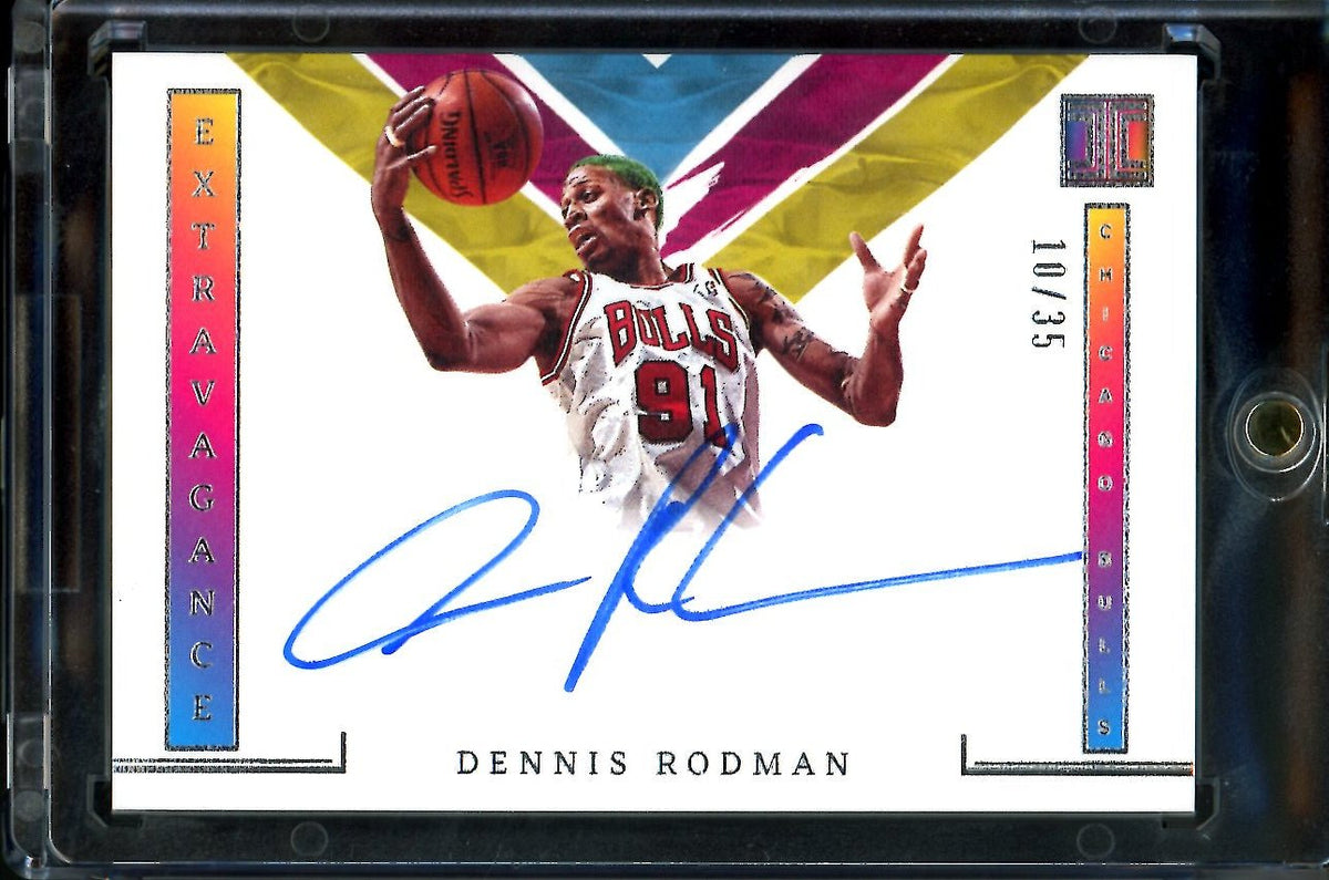 2022/23 Panini Impeccable Dennis Rodman Extravagance Auto /35 Bulls