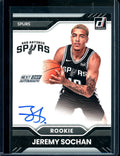 2022/23 Panini Donruss Choice Jeremy Sochan Rookie Next Day Auto Spurs