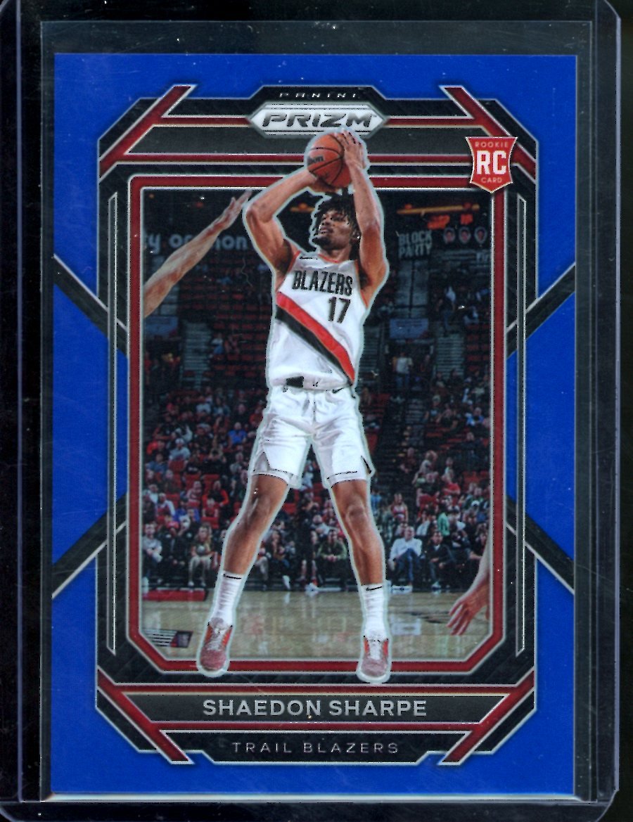 2022/23 Panini Prizm Shaedon Sharpe Rookie Blue /199 Rockets