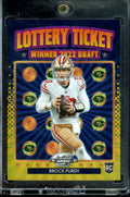 2022 Panini Contenders Optic Brock Purdy Rookie Lottery Ticket Gold /10 49ers
