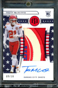 2022 Panini National Treasures Trent McDuffie Rookie Stars & Stripes RPA /10 Chiefs