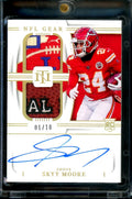 2022 Panini National Treasures Skyy Moore Rookie Auto RPA Gold /10 Chiefs