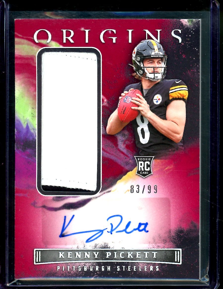 2022 Panini Origins Kenny Pickett Rookie RPA Red /99 Steelers