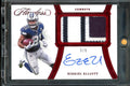2020 Panini Flawless Ezekiel Elliott Patch Auto Red /5 Cowboys
