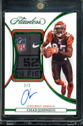 2022 Panini Flawless Chad Johnson Laundry Tage Patch Auto Green /3 Bengals