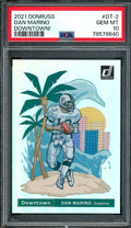 2021 Panini Donruss Dan Marino Downtown SSP PSA 10 Dolphins