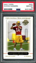 2005 Topps Aaron Rodgers Rookie PSA 10 Packers
