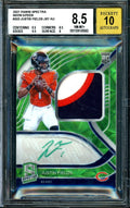 2021 Panini Spectra Justin Fields Rookie Neon Green RPA /35 BGS 8.5 Bears