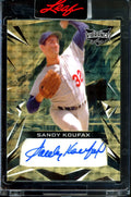 2023 Leaf Vibrance Sandy Koufax Auto Gold Vinyl 1/1 Dodgers