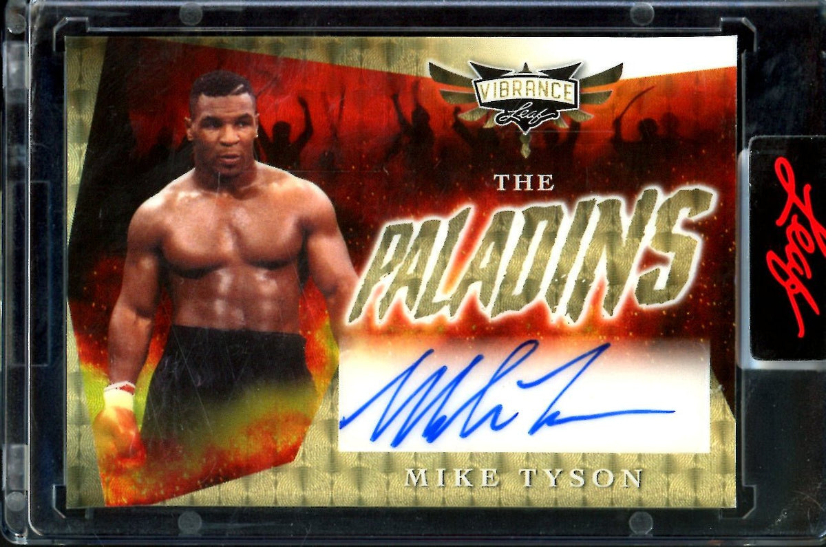 2023 Leaf Vibrance Mike Tyson The Paladins Auto Gold Vinyl 1/1