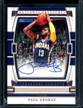 2022/23 Panini National Treasures Paul George Treasured Moments Auto /25 Pacers