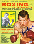 Ingemar Johansson & Tom McNeeley Autographed Boxing Illustrated Magazine Cover PSA/DNA #S47544
