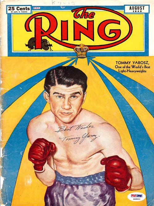 Tommy Yarosz Autographed The Ring Magazine Cover PSA/DNA #S48660