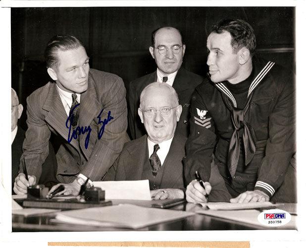 Tony Zale Autographed 9x7 Photo PSA/DNA #S50758