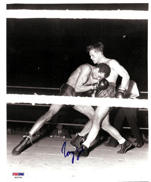 Tony Zale Autographed 8x10 Photo PSA/DNA #S50764