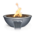 The Outdoor Plus Sedona Fire & Water Bowl - Metal Powder Coat (48" / Low Voltage Electronic Ignition (CSA Certified) / Copper Vein)
