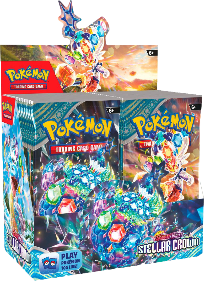 Stellar Crown Booster Boxes & Cases (1 Sealed Booster Box (36 Packs) (Order 6 for Sealed Case))