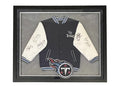 Steve McNair Eddie George Blaine Bishop Signed Tennessee Titans Jacket 43x35 (JSA)