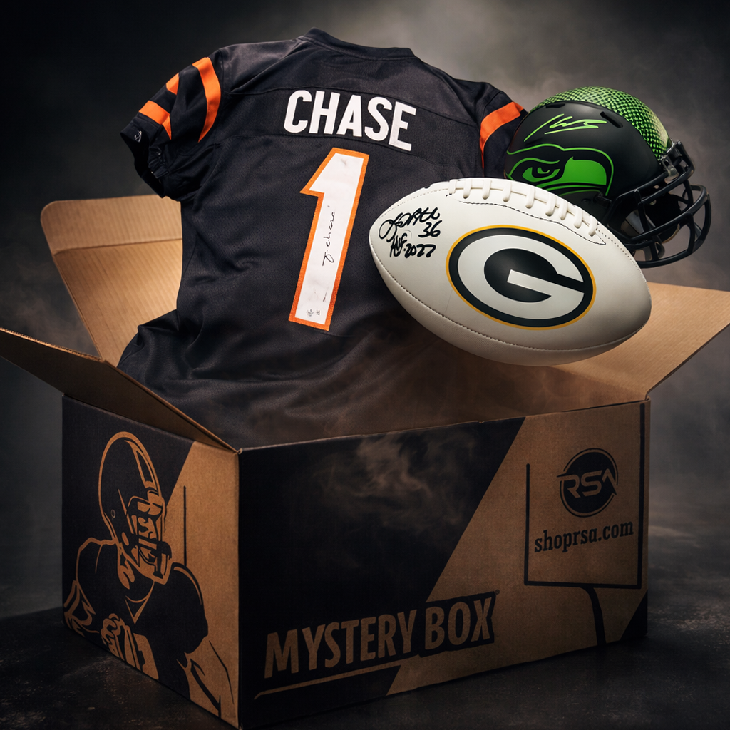 Trifecta Football Memorabilia Autograph Combo Box - Series 4