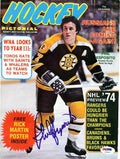 Phil Esposito Autographed Hockey Pictorial Magazine Cover Boston Bruins PSA/DNA #U93817