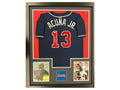 Ronald Acuna Jr Signed Atlanta Framed Baseball Jersey 35x44 (JSA)