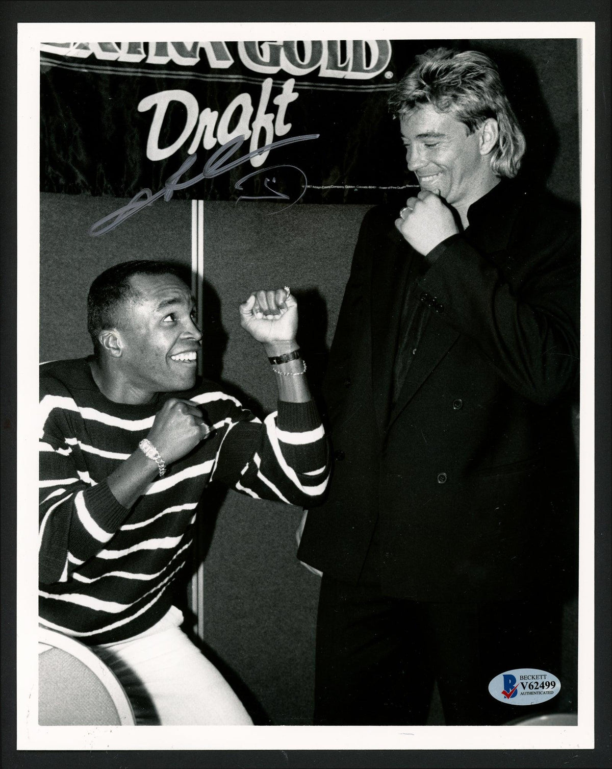 Sugar Ray Leonard Autographed 8x10 Photo Beckett BAS #V62499