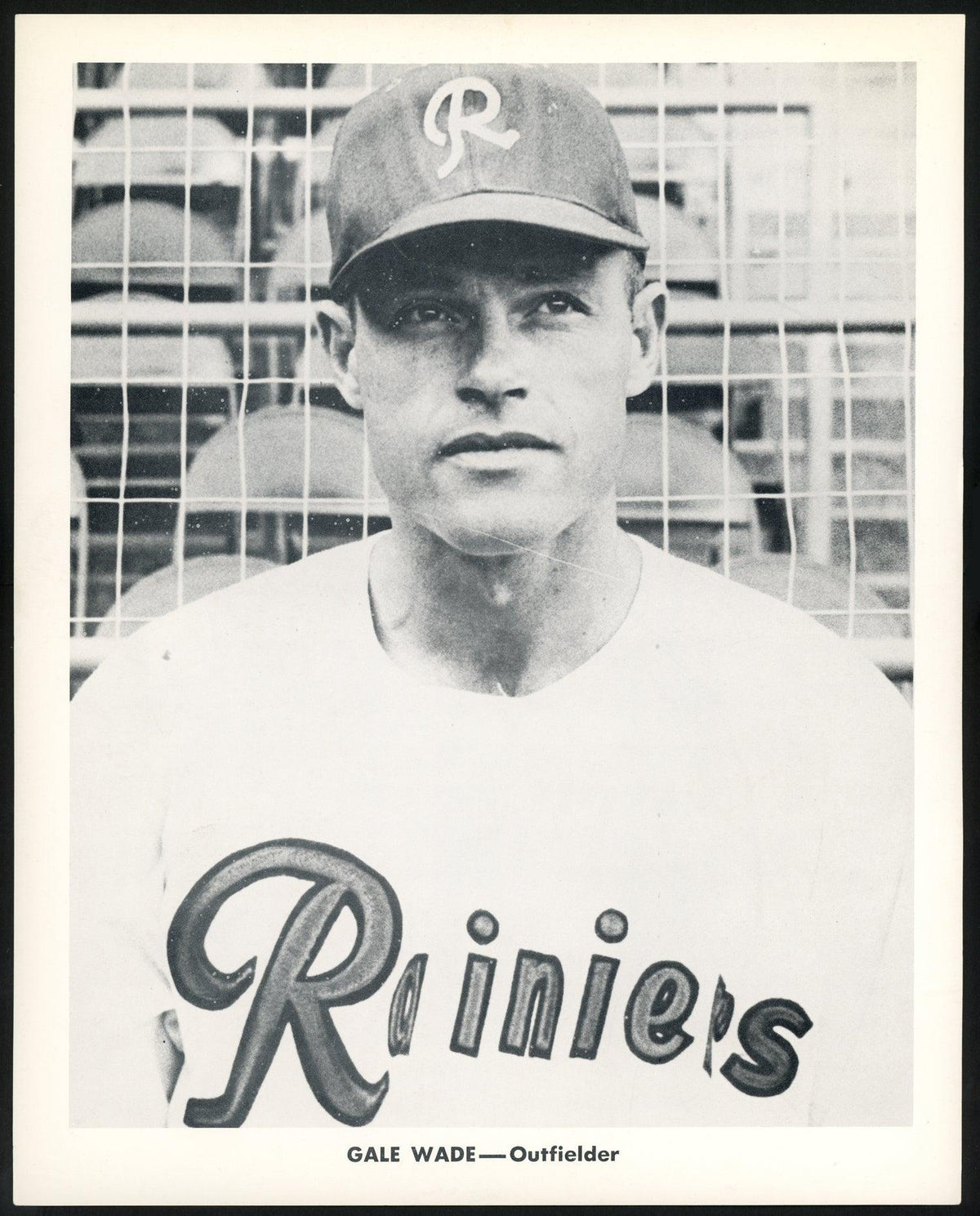 Gale Wade 1956-59 Seattle Rainiers Popcorn 8x10 Premium Card SKU #151554