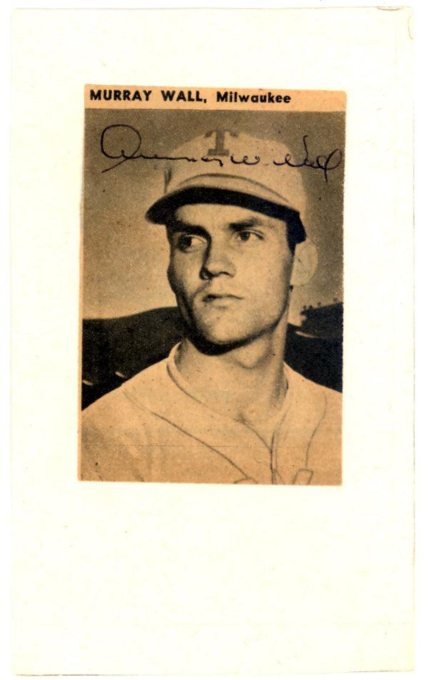 Murray Wall Autographed 2x3 Magazine Page Photo Boston Red Sox JSA SKU #113202
