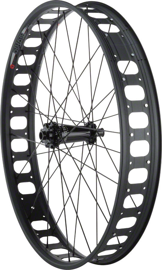 Industry Nine Big Rig Alloy Wheelset (845 Wheelset 26" Fat 15 x 150mm Thru Axle Front 12 x 197mm Thru Axle Rear Shimano HG Freehub Black)