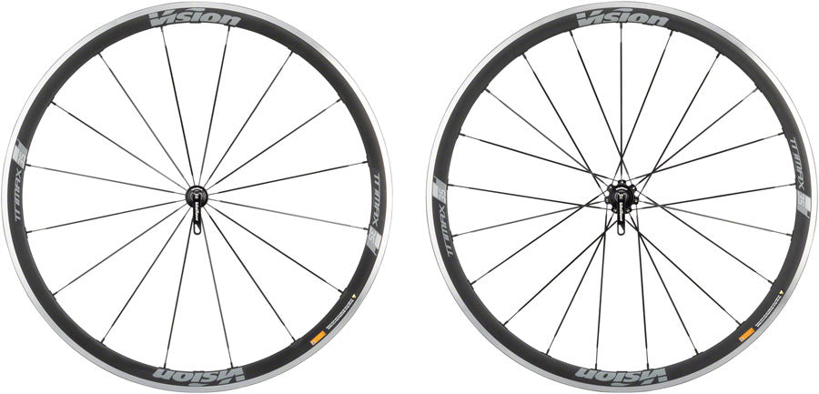 Vision TriMax 35 Wheelset (700 QR x 100/130mm Rim Brake HG 11 Black Clincher)