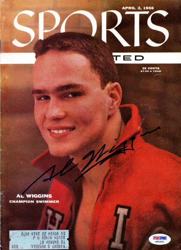Al Wiggins Autographed Sports Illustrated Magazine Swimmer PSA/DNA #X65492