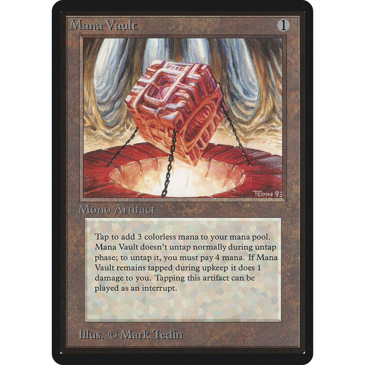 Mana Vault [Limited Edition Beta] (Lightly Played)