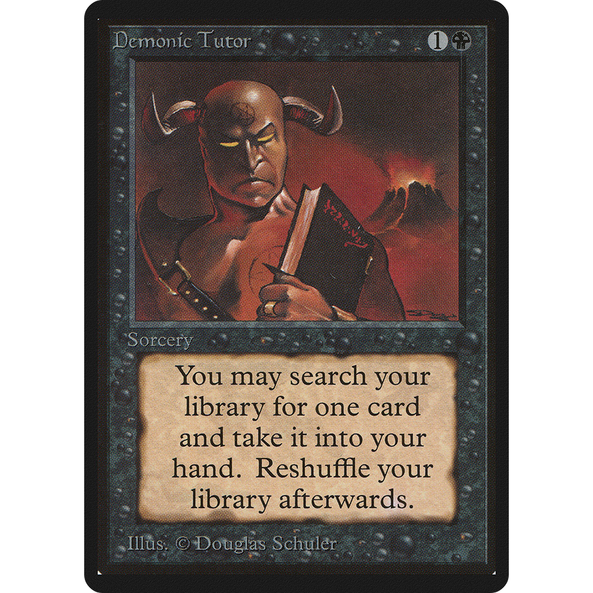 Demonic Tutor [Limited Edition Beta] (Near Mint)