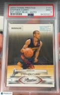 2009 Panini Prestige Stephen Curry #157 D. P. Light Blue Autograph PSA 9 # /100
