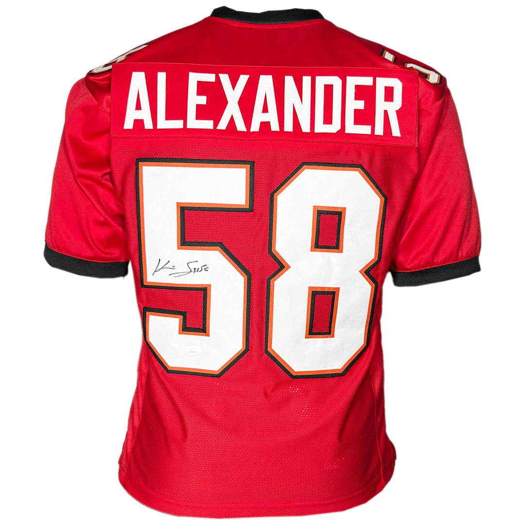 Kwon Alexander Signed Tampa Bay Red Football Jersey (JSA)