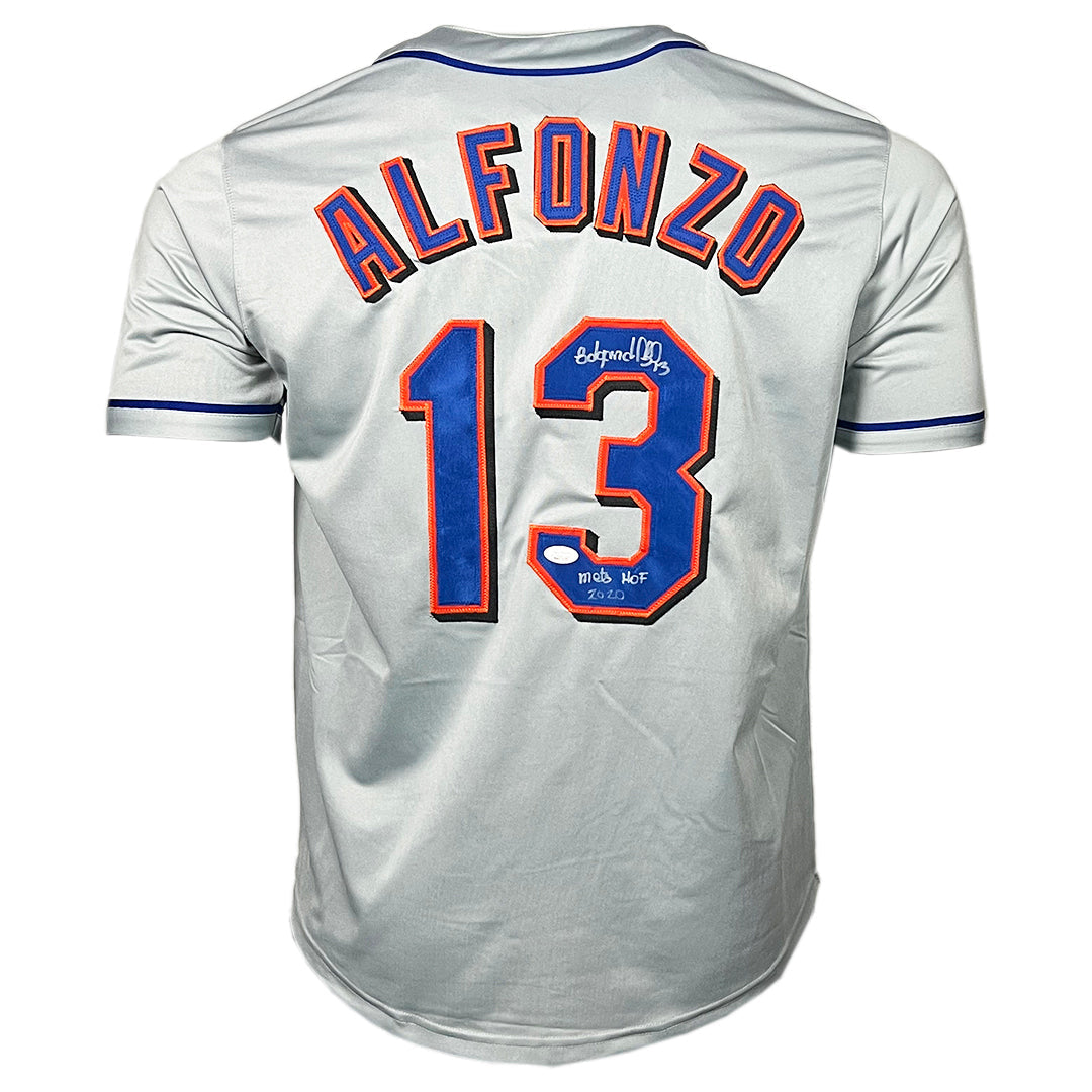Edgardo Alfonzo Signed "Mets HOF 2020" Inscription New York Grey Baseball Jersey (JSA)