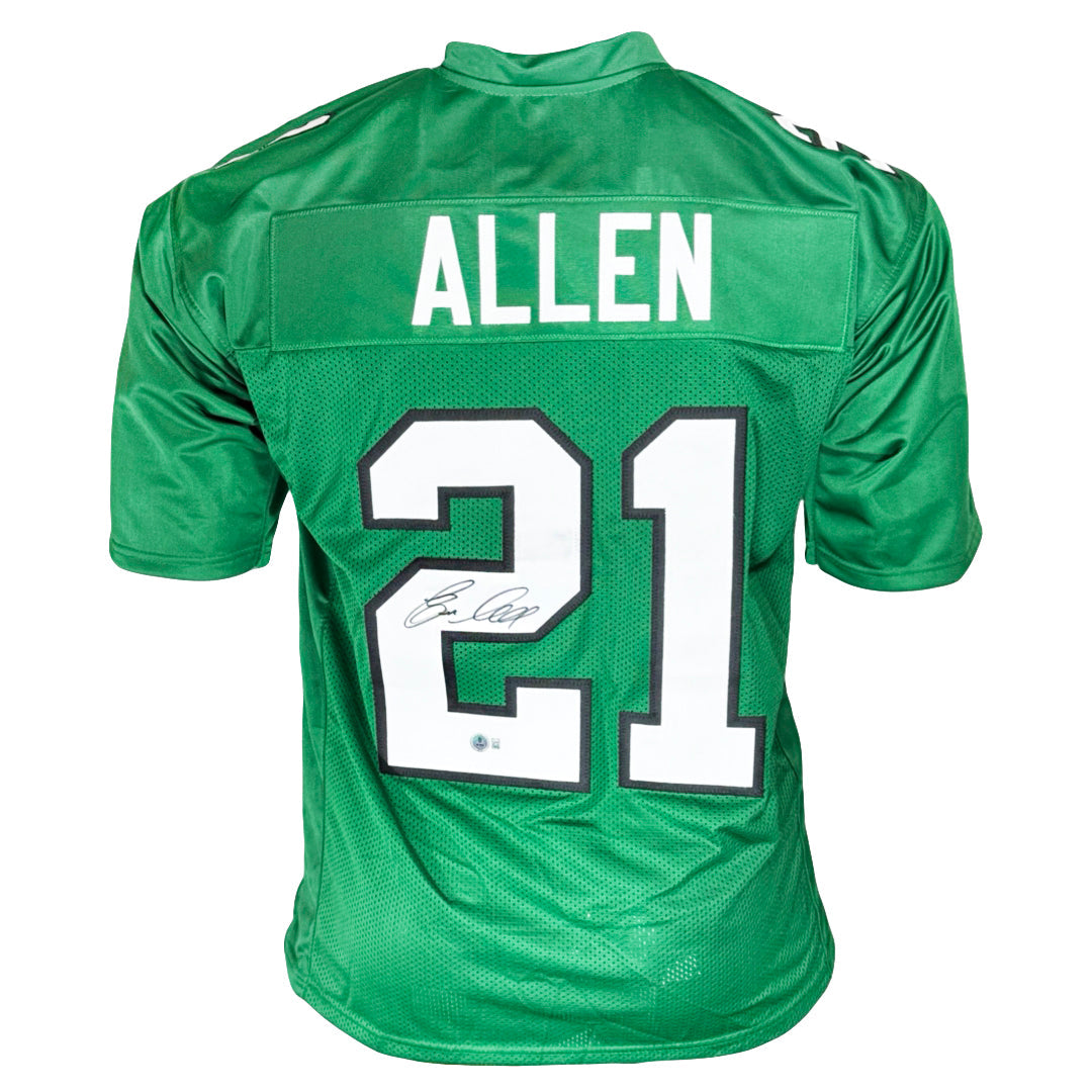 Eric Allen Signed Philadelphia Green Football Jersey (Beckett)