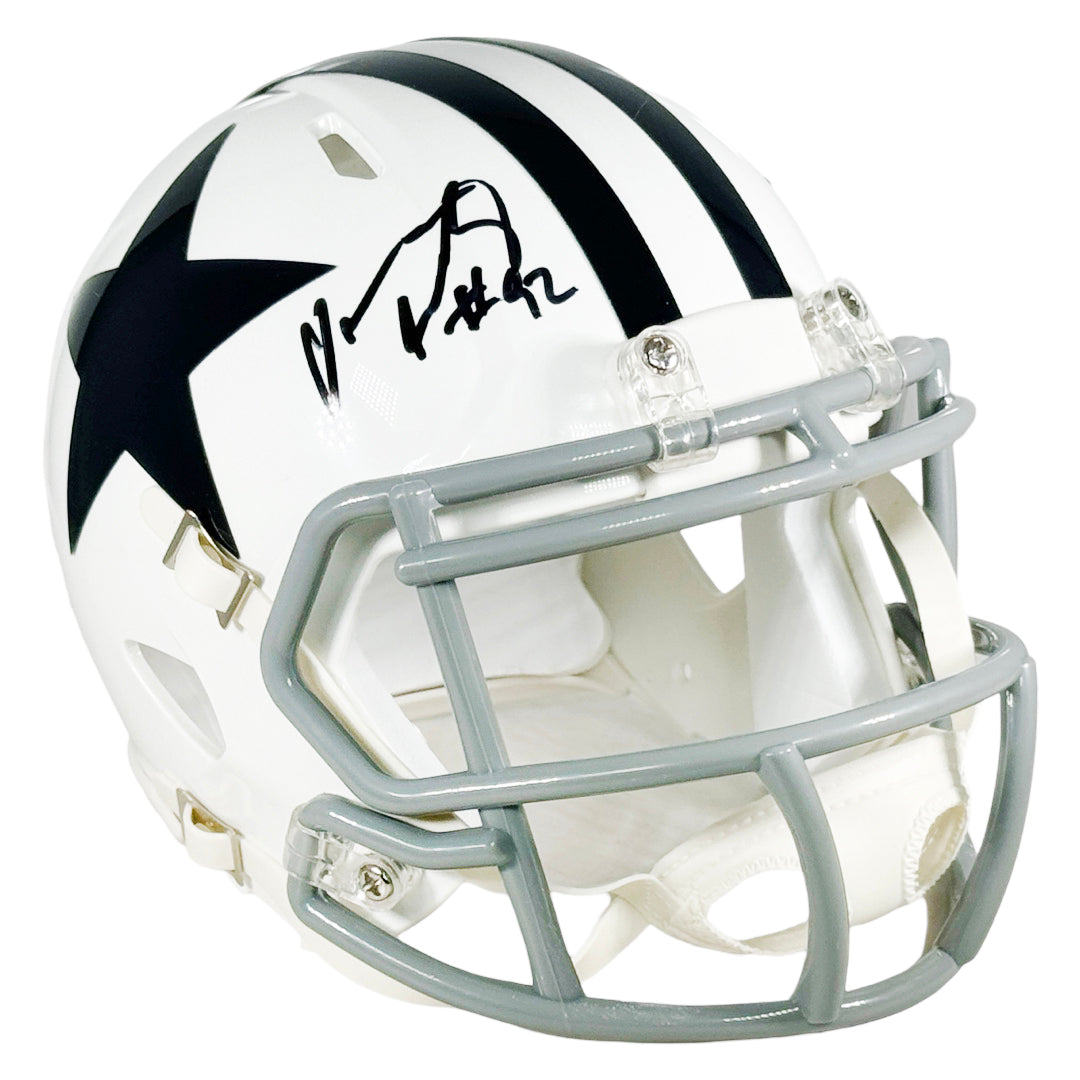 Dorance Armstrong Signed Dallas Cowboys Throwback 1960-63 Speed Mini Replica Football Helmet (JSA)