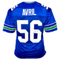 Cliff Avril Signed Seattle Royal Blue Football Jersey (JSA)
