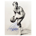 Rick Barry Signed Pose 3 Basketball 11x14 Photo (JSA)