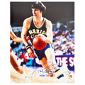 Rick Barry Signed NBA Top 50 Inscription Pose 4 Basketball 11x14 Photo (JSA)
