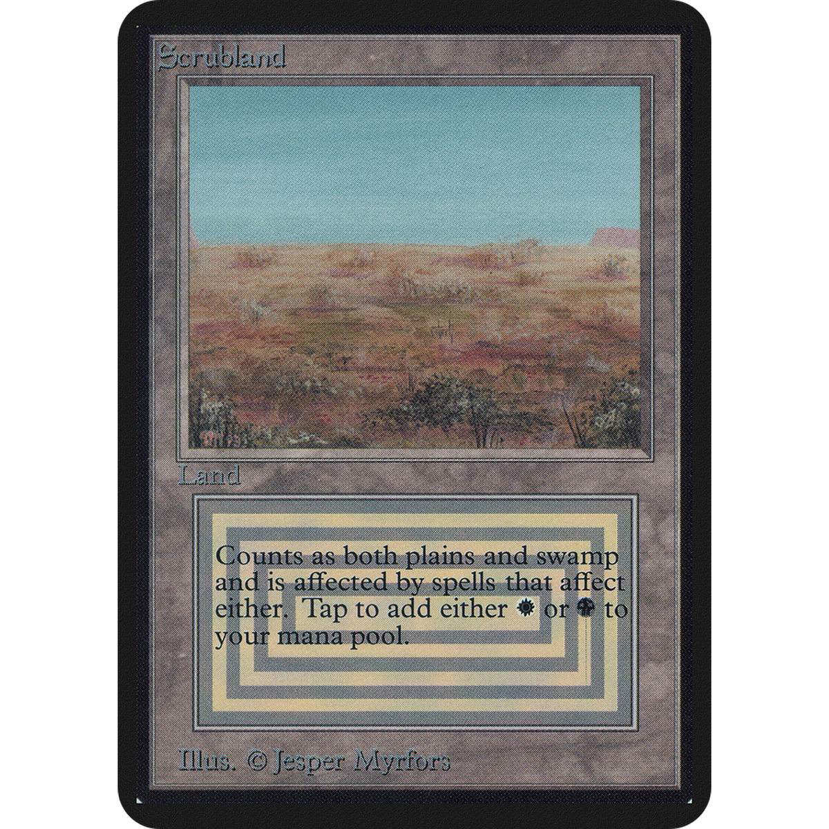 Scrubland [Limited Edition Alpha] (Moderately Played)