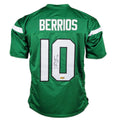 Braxton Berrios Signed New York Green Football Jersey (JSA)