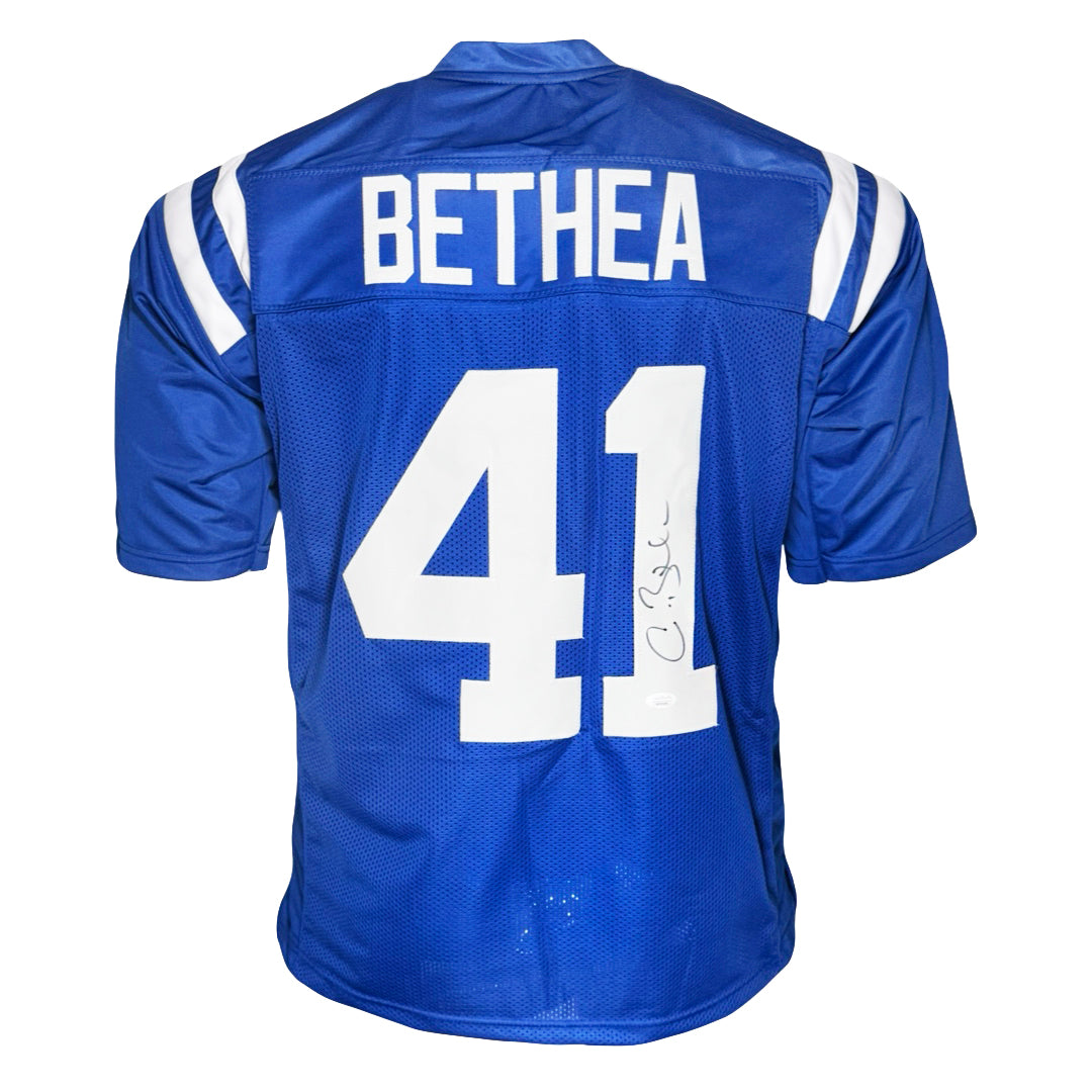 Antoine Bethea Signed Indianapolis Blue Football Jersey(JSA)