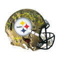 Jerome Bettis Signed Multi Inscription Pittsburgh Steelers Camo Authentic Speed Full-Size Football Helmet (Beckett)