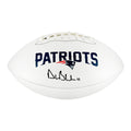Drew Bledsoe Signed New England Patriots Official NFL Team Logo Football (JSA)
