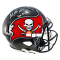 LeGarrette Blount Signed Go Bucs! Inscription Tampa Bay Buccaneers Speed Full-Size Replica Football Helmet (JSA)