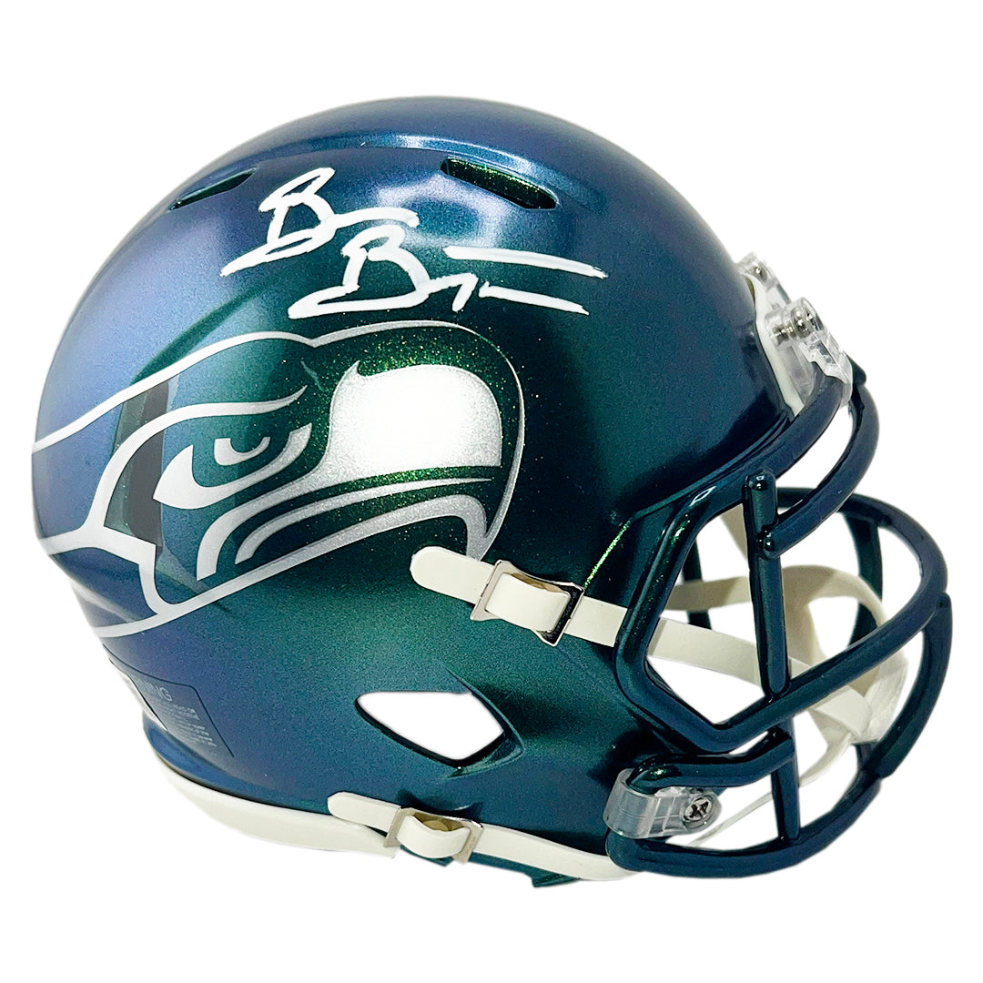 Brian Bosworth Signed Seattle Seahawks Speed Rivalries Mini Football Helmet (Beckett)