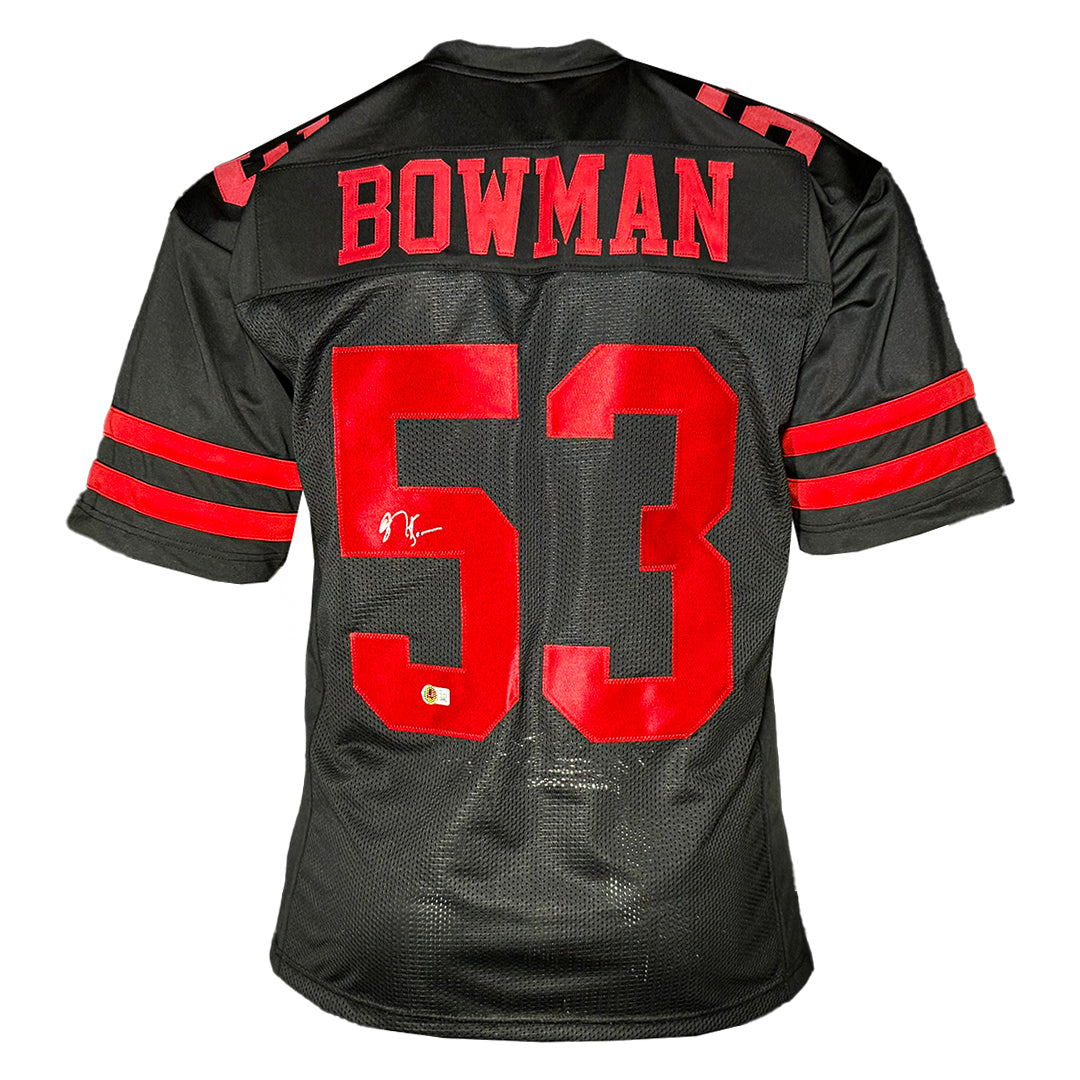 NaVorro Bowman Signed San Francisco Black Football Jersey (Beckett)